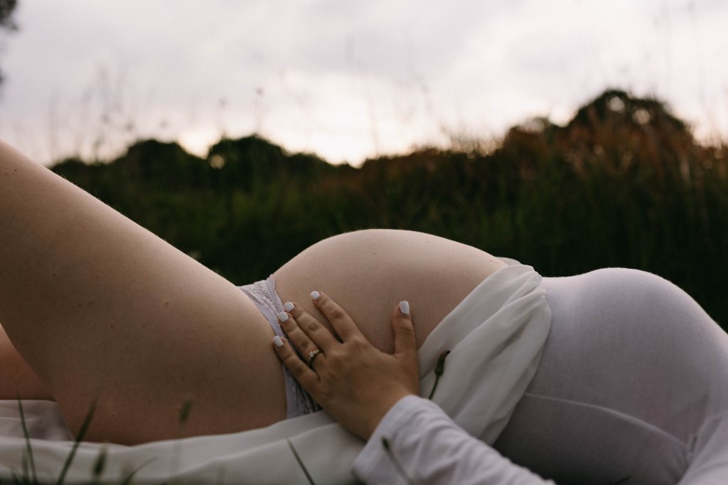 close up of a pregnancy bump from a photoshoot in johannesburg