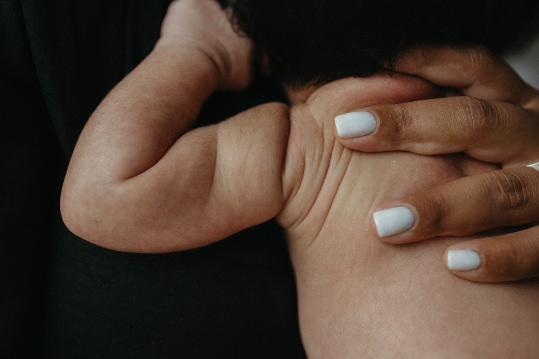 newborn baby arm