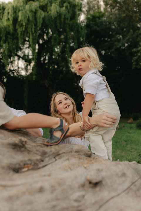 Emotive natural light image telling authentic story during lifestyle family session Johannesburg