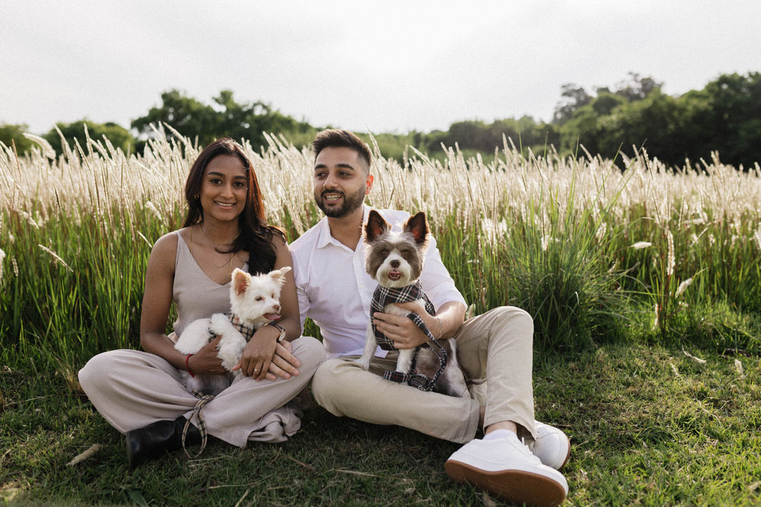 This engagement photoshoot in Johannesburg unfolded just like that—pure, unscripted moments that captured their love story against golden fields bathed in soft, natural light.